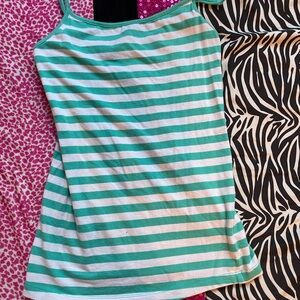 Forever 21 Teal (mint) and White Striped Top